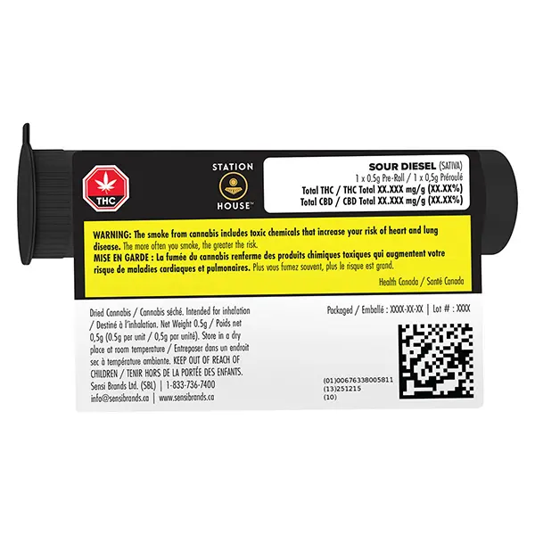 Image for Sour Diesel Pre-Roll, cannabis pre-rolls by Station House