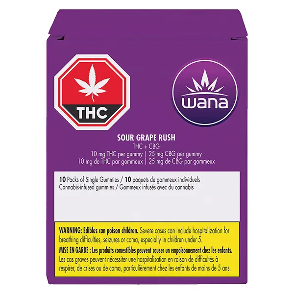 Image for Sour Grape Rush, cannabis edibles by Wana