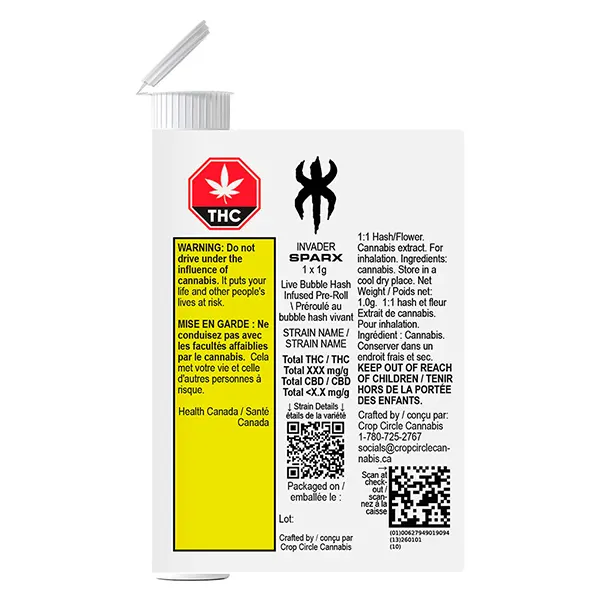Image for SPARX - Live Bubble Hash Infused Pre-Roll, cannabis all products by Invader