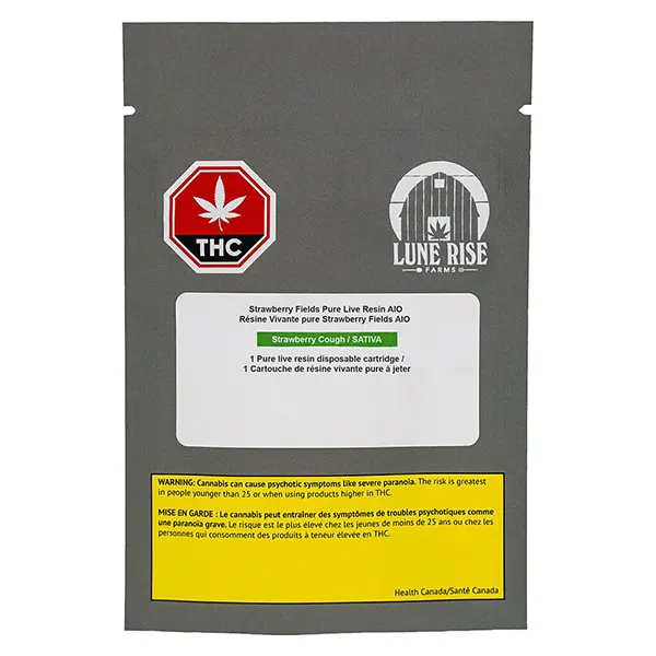 Image for Strawberry Fields Pure Live Resin AIO, cannabis vapes by Persy