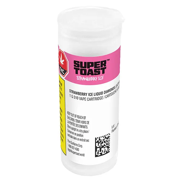 Image for Strawberry Ice Liquid Diamonds 510 Thread Cartridge, cannabis vapes by Super Toast