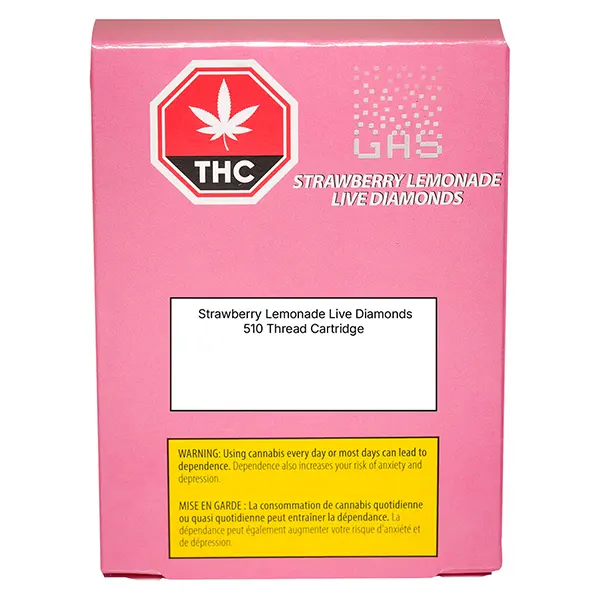 Image for Strawberry Lemonade 510 Live Diamond Cartridge, cannabis vapes by The Drip