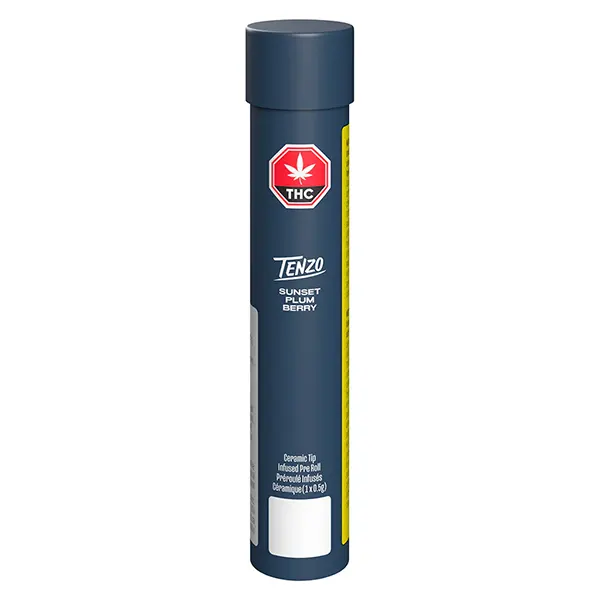 Image for Sunset Plum Berry Ceramic Tip Infused Pre-Roll, cannabis pre-rolls by Tenzo