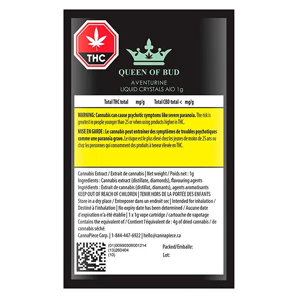 Image for Aventurine Liquid Crystals AIO, cannabis all products by Queen of Bud