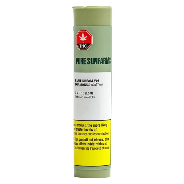 Image for Blue Dream #16 Diamond Infused Pre-Roll, cannabis all products by Pure Sunfarms