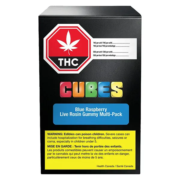 Image for Blue Raspberry Live Rosin Gummies, cannabis all products by Cubes