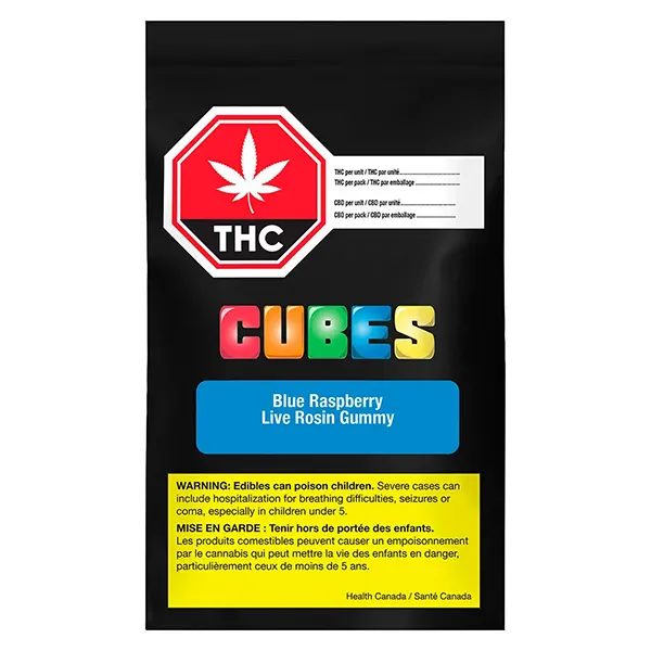 Image for Blue Raspberry Live Rosin Gummy, cannabis all products by Cubes