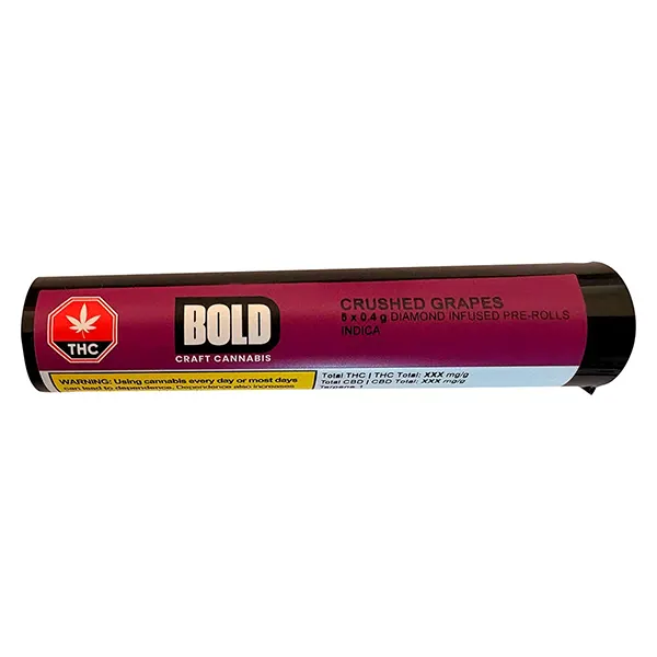 Image for Crushed Grapes Diamond Infused Pre-Roll, cannabis all products by BOLD
