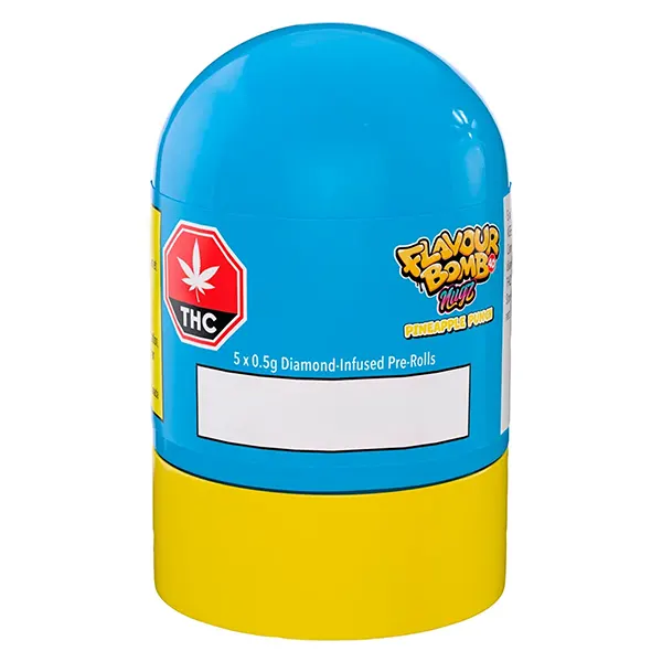 Image for Flavour Bomb 40 Pineapple Punch Diamond Infused Pre-Rolls, cannabis all products by Nugz