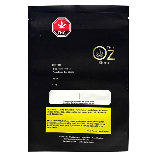 Image for Four-Play Pre-Roll, cannabis all products by The Oz Store