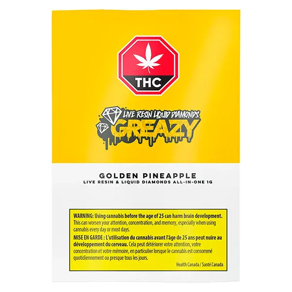 Image for Golden Pineapple Live Resin & Liquid Diamonds All-in-One, cannabis all products by Greazy