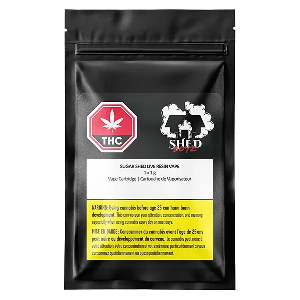 Image for Sugar Shed Live Resin Vape 510 Thread Cartridge, cannabis all products by Shed Boyz
