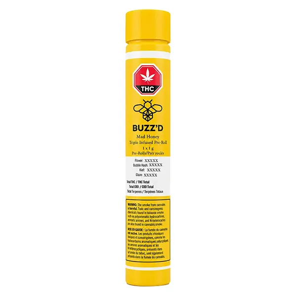 Image for Mad Honey : Triple Infused Pre-roll, cannabis all products by Buzz'd