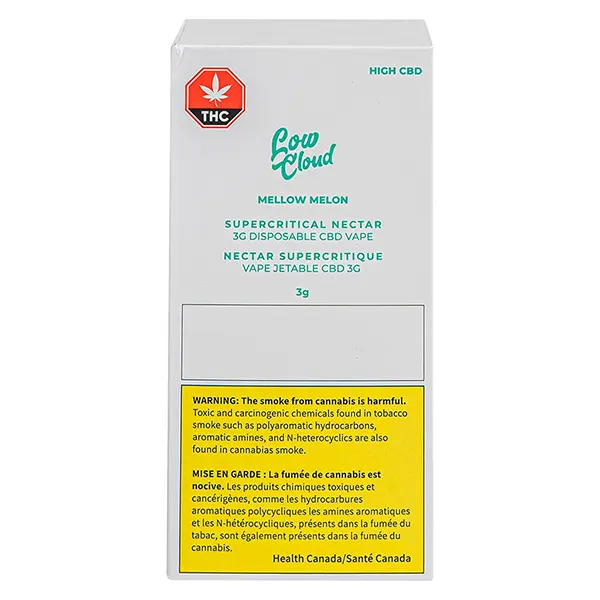 Image for Low Cloud Mellow Melon 3G AIO CBD+ THC CBG CBN CBC THCV, cannabis vapes by Low Cloud