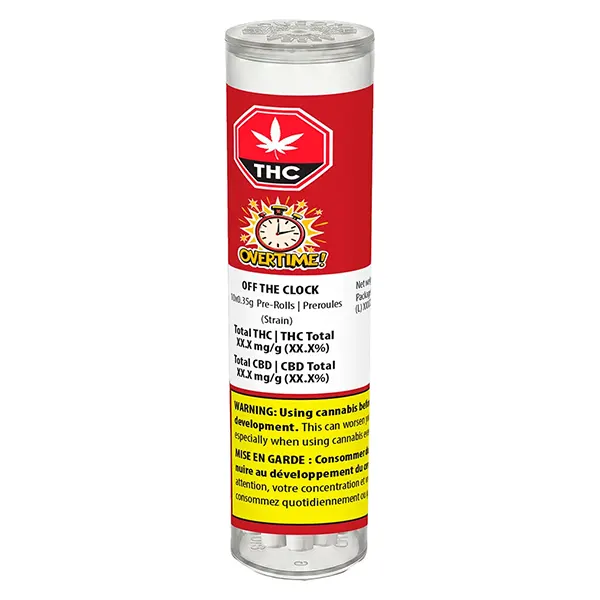 Image for Off the Clock Pre-Roll, cannabis all products by Overtime