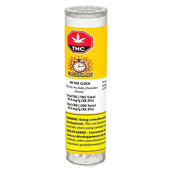 Image for On the Clock - Sativa Pre-Roll, cannabis all products by Overtime