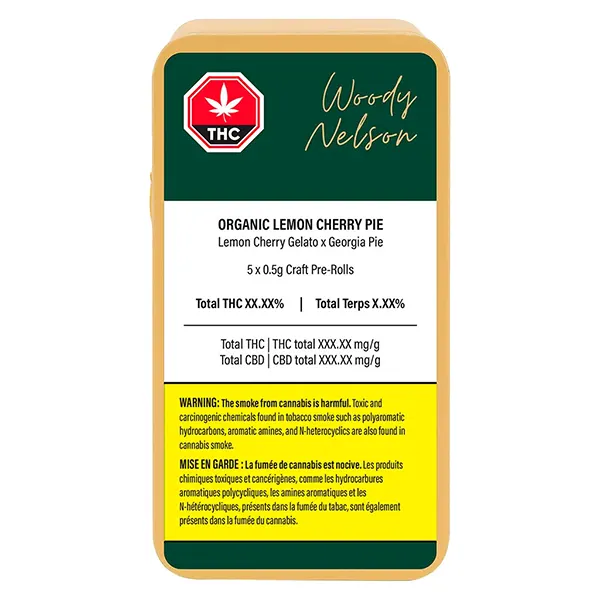 Image for Organic Lemon Cherry Pie Craft Pre-Roll, cannabis pre-rolls by Woody Nelson