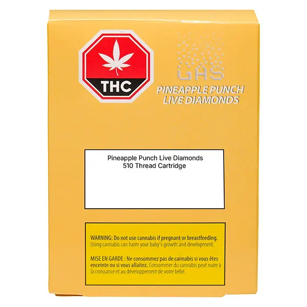 Image for Pineapple Punch Live Diamonds All in One Box Cart, cannabis vapes by GAS