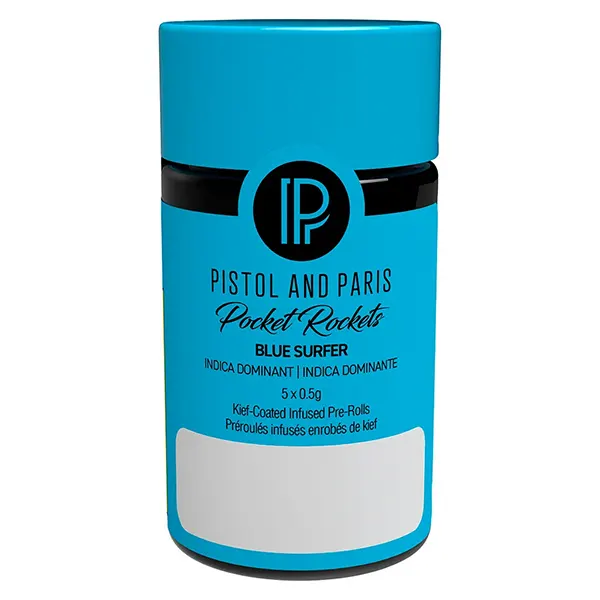 Image for Pocket Rockets Blue Surfer Infused Pre-Roll, cannabis all products by Pistol and Paris