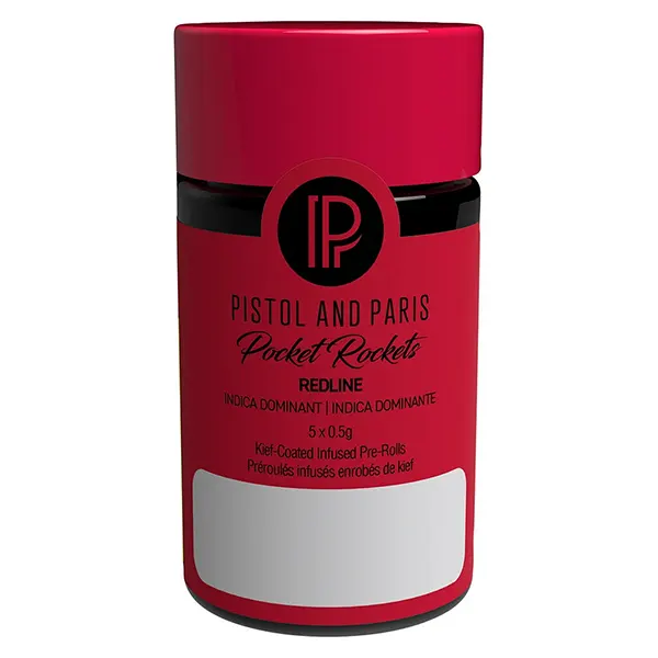 Image for Pocket Rockets Redline Infused Pre-Roll, cannabis all products by Pistol and Paris