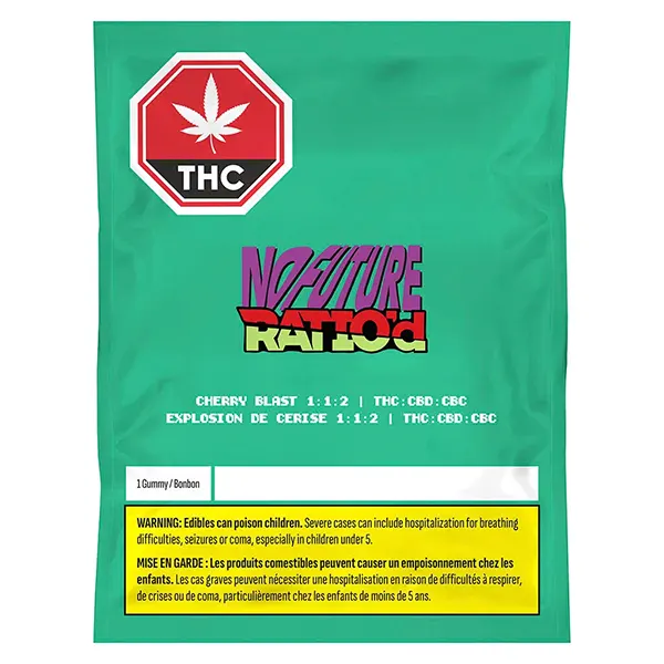 Image for Ratio'd Cherry Blast 1:1:2 THC/CBD/CBC, cannabis edibles by No Future