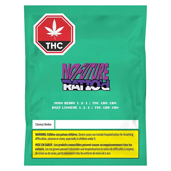 Ratio'd Moon Berry 1:2:1 THC/CBD/CBN (Edibles) by No Future