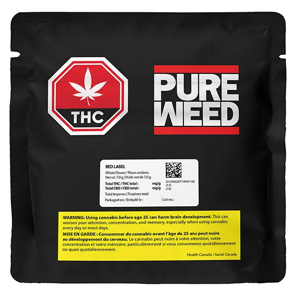 Image for Red Label, cannabis dried flower by Pure Weed