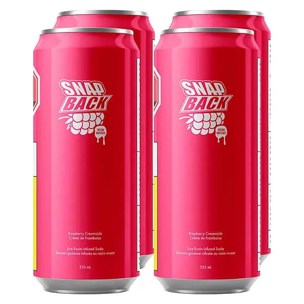 Image for Rosin-Infused Raspberry Creamsicle 4pk, cannabis beverages by Snap Back