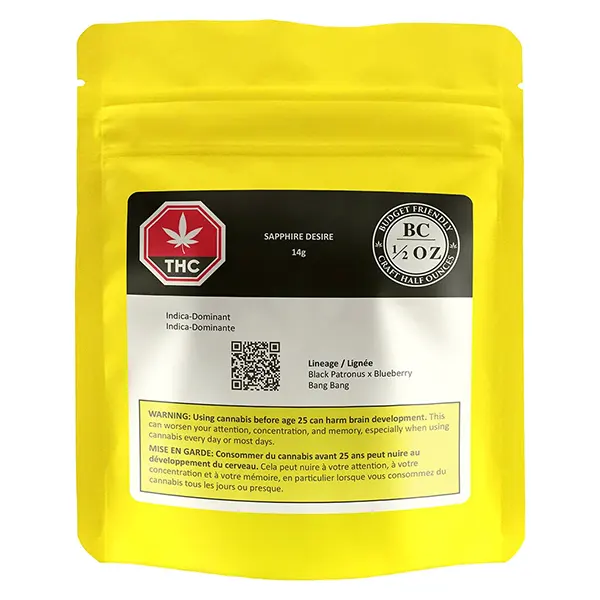 Image for Sapphire Desire, cannabis dried flower by BC OZ