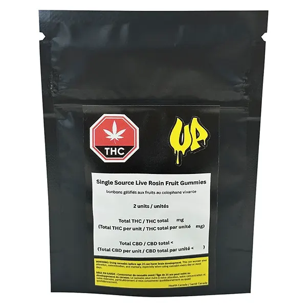 Image for Single Source Live Rosin Fruit Gummies, cannabis edibles by Unlicensed Producer