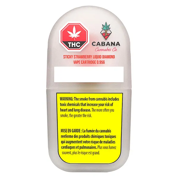 Image for Sticky Strawberry Liquid Diamond Vape Cartridge, cannabis vapes by Cabana Cannabis Co.