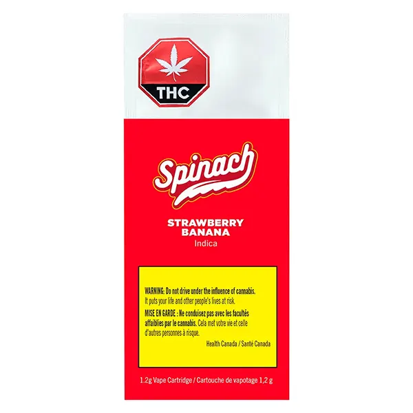 Image for Strawberry Banana 510 Thread Cartridge, cannabis vapes by Spinach