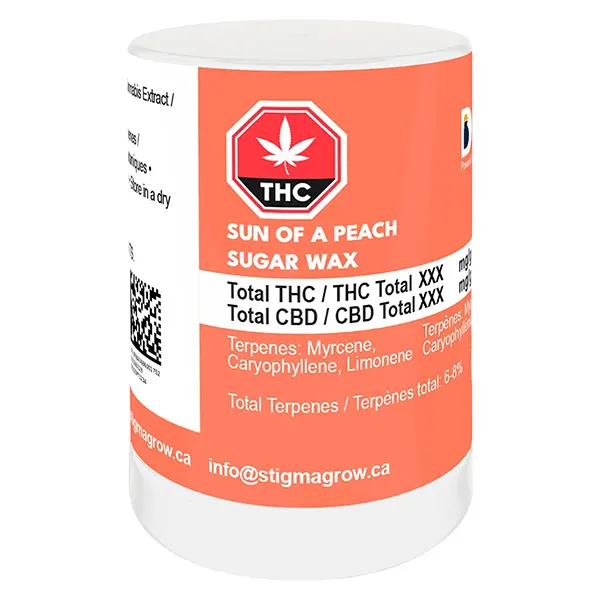 Image for Sun of a Peach Sugar Wax, cannabis concentrates by Dab Bods