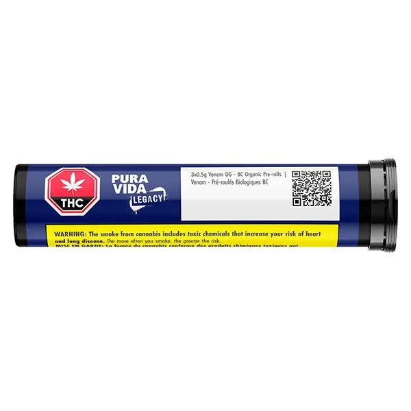 Image for Venom OG - BC Organic Pre-Roll, cannabis all products by Pura Vida