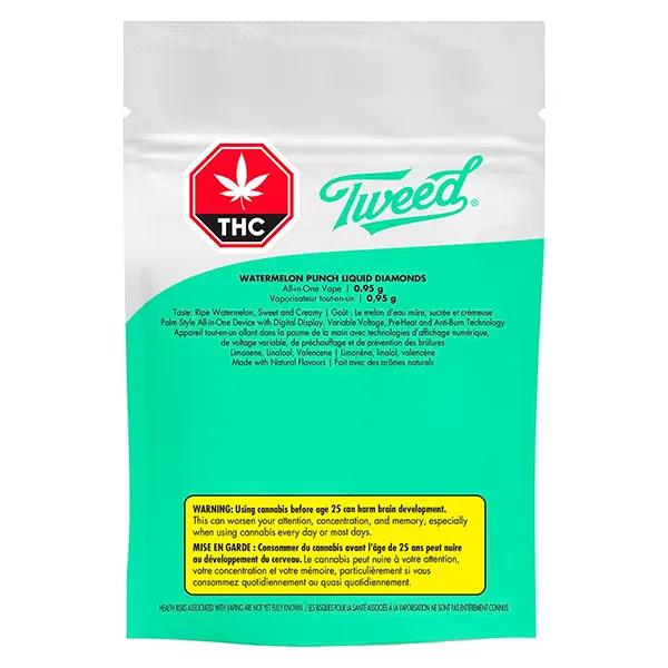 Image for Watermelon Punch Liquid Diamonds AIO, cannabis all products by Tweed