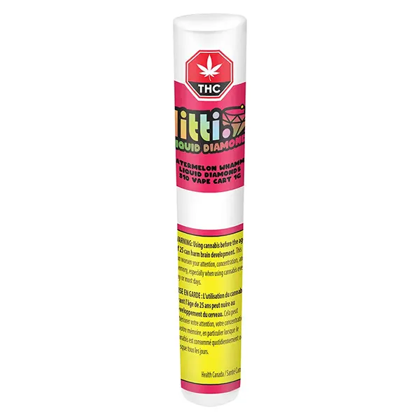 Image for Watermelon Whammy Liquid Diamonds 510 Vape Cart, cannabis vapes by Litti.