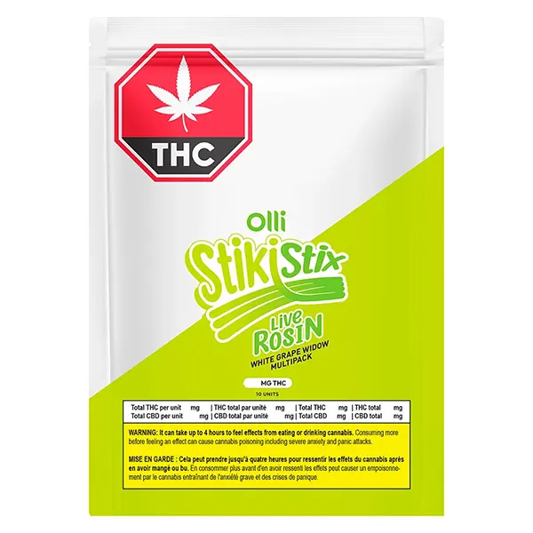 Image for 100 THC Multipack Live Rosin White Grape Widow, cannabis edibles by Stikistix