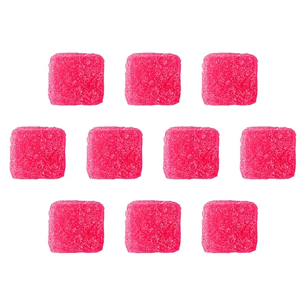 Image for 10 Gemz Watermelon Flow Sour Gummies Live Resin Blend, cannabis edibles by Orbit