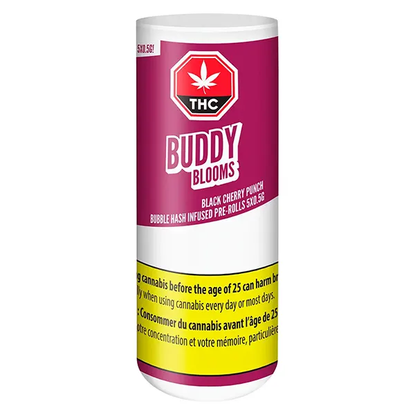 Image for Black Cherry Punch Bubble Hash Infused Pre-Roll, cannabis pre-rolls by Buddy Blooms