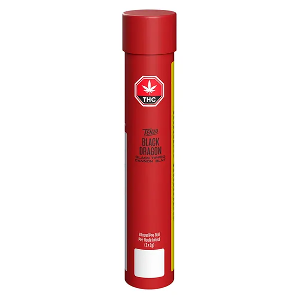 Image for Black Dragon Glass Tipped Cannon BLNT Infused Pre-Roll, cannabis all products by Tenzo