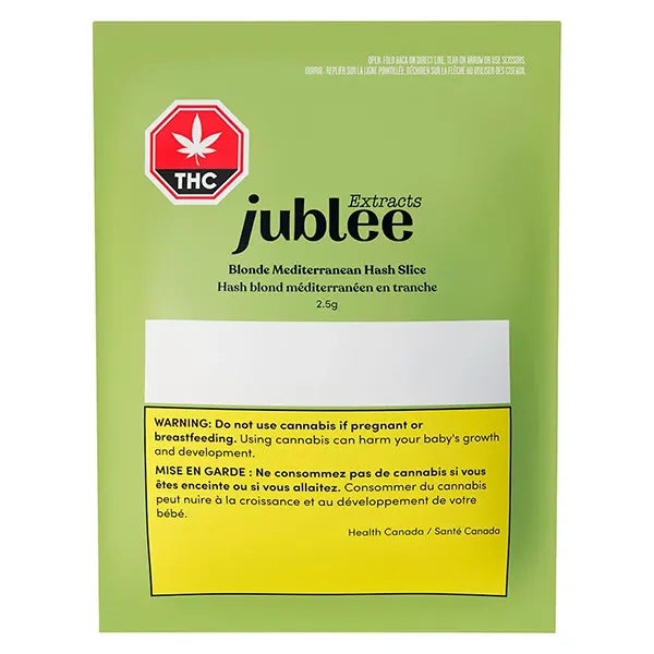 Image for Blonde Mediterranean Hash Slice, cannabis concentrates by Jublee