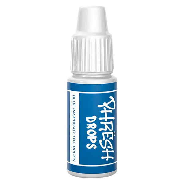 Image for Blue Raspberry THC Drops, cannabis bottled oils by Phresh