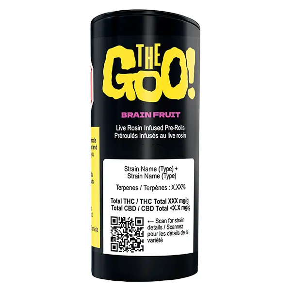 Image for BRAIN FRUIT Live Rosin Infused Pre-Roll, cannabis pre-rolls by The Goo!