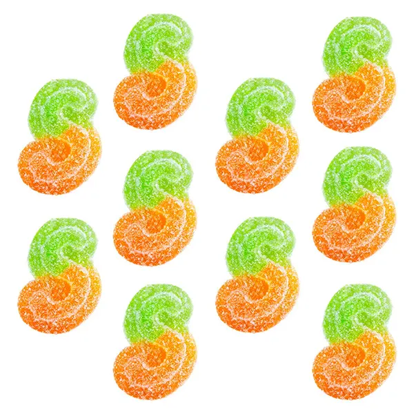Image for Caramel Green Apple Fully Blasted Gummies, cannabis edibles by SOURZ by Spinach