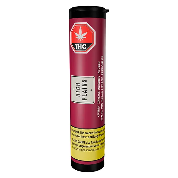 Image for Cherry Zookies Diamond Infused Pre-Roll, cannabis pre-rolls by High Plains