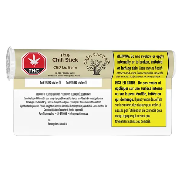 Image for The ChillStick CBD Lip Balm, cannabis all products by Casa Baobab