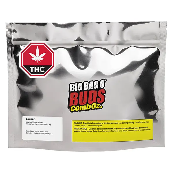 Image for Comboz: Amnesia OG & Tropicanna Tangie, cannabis dried flower by Big Bag O' Buds