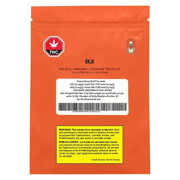 Image for Frozen Rosay BLNT Pre-Roll, cannabis pre-rolls by OHJA