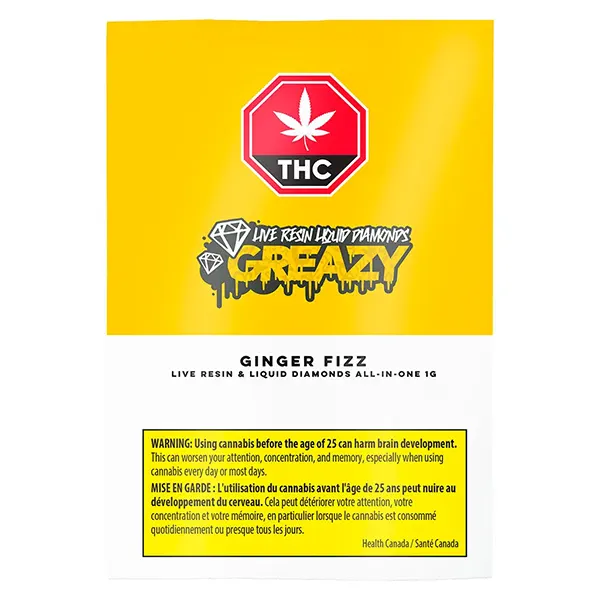Image for Ginger Fizz Live Resin & Liquid Diamonds All-in-One, cannabis all products by Greazy