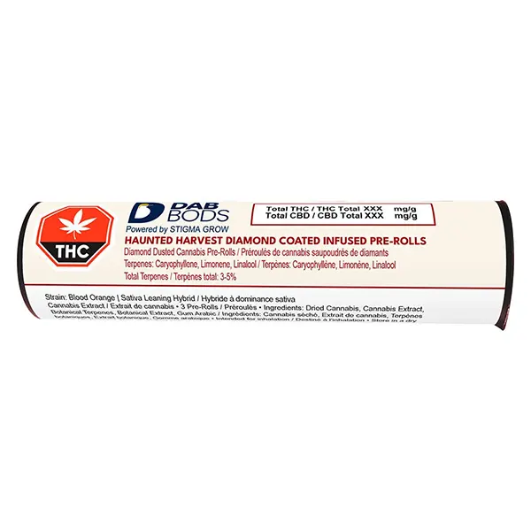 Image for Haunted Harvest Diamond Coated Infused Pre-Roll, cannabis pre-rolls by Dab Bods